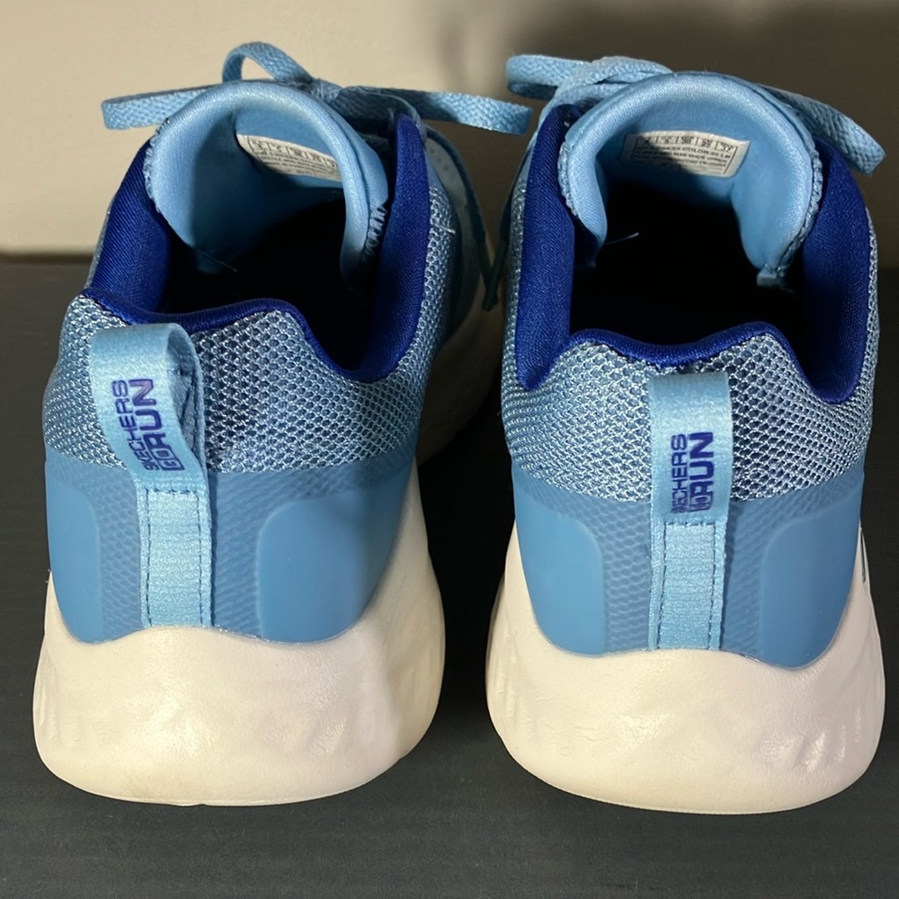 Skechers Go Run Blue Athletic Shoes Size 8M - Picture 4 of 8